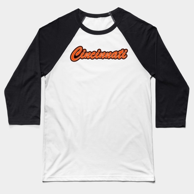 Football Fan of Cincinnati Baseball T-Shirt by gkillerb